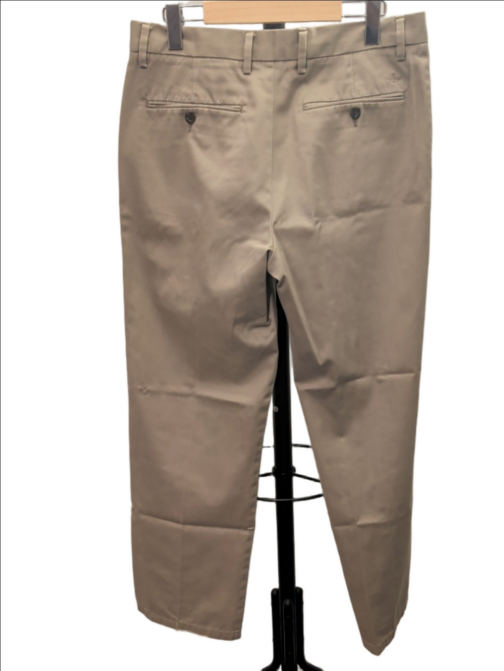 Dockers Men's Light Khaki Straight Fit Flat Front Chino Pants Size 32x30 - Picture 4 of 11
